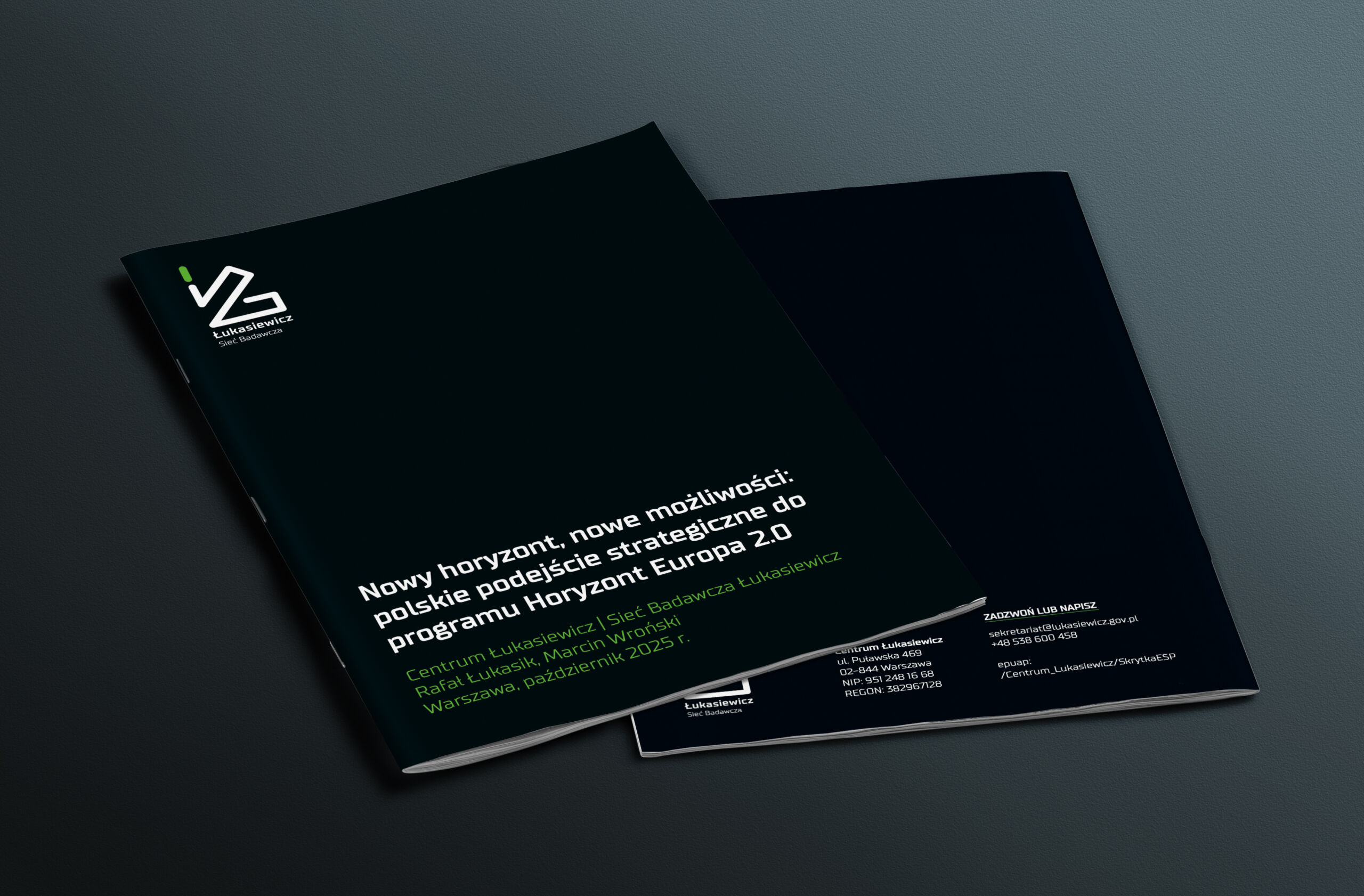 wizualizacja raportu Centrum Łukasiewicz dotyczącego programu Horyzont Europa 2.0