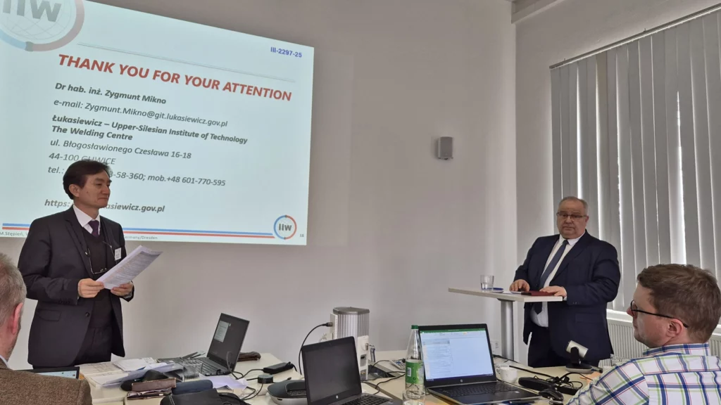 Konferencja w ramach III Komisji IIW (International Institute of Welding, Międzynarodowy Instytut Spawalnictwa) w Dreźnie.