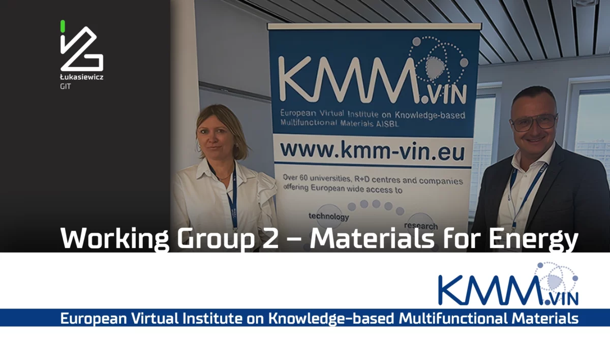 Eksperci Łukasiewicz – GIT na europejskim forum KMM VIN w Brukseli