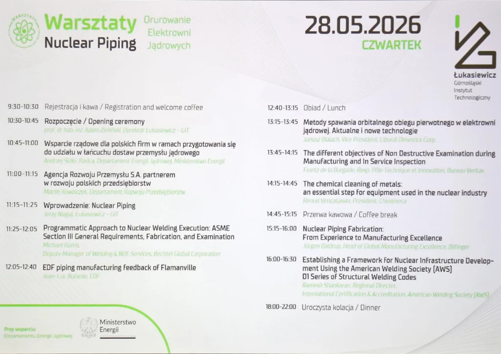 Warsztaty - energetyka jądrowa