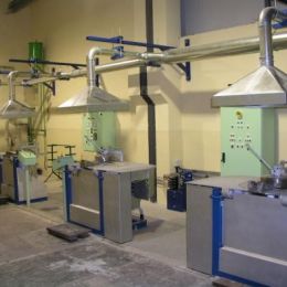 Zestaw pieców indukcyjnych tyglowych otwartych