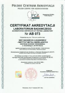 Certyfikat akredytacji