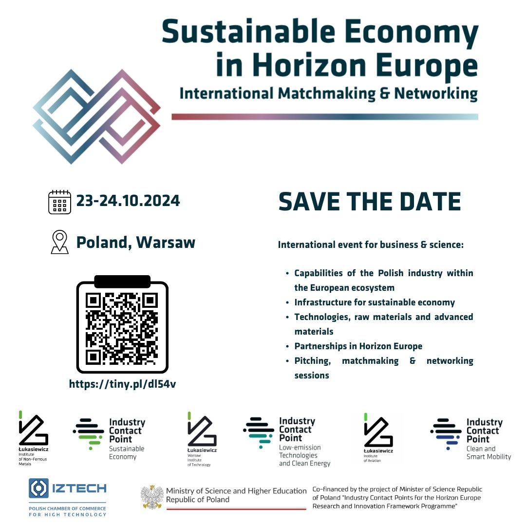 Nazwa Sustainable Economy in Horizon Europe. International Matchmaking & Networking (INSE’2024)