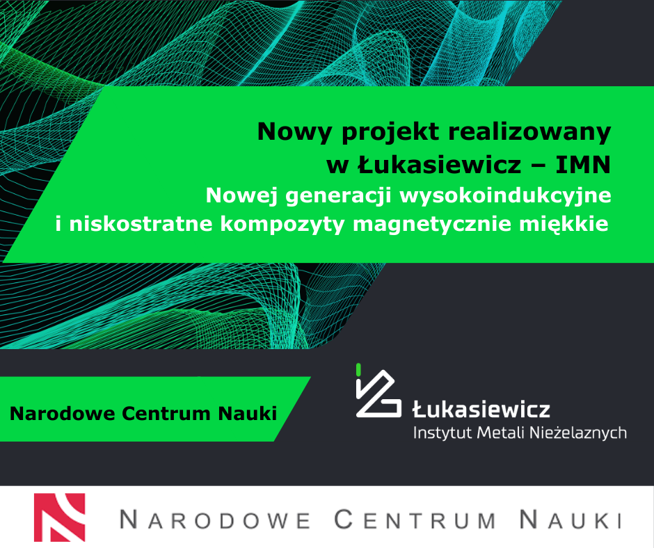 tytuł projektu, logo Instytutu i CNC