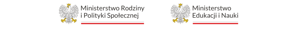 Logo Ministerstwo Rodziny i polityki Społecznej  i  Ministerstwo Edukacji i Nauki