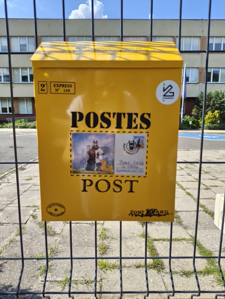 Yellow mailbox