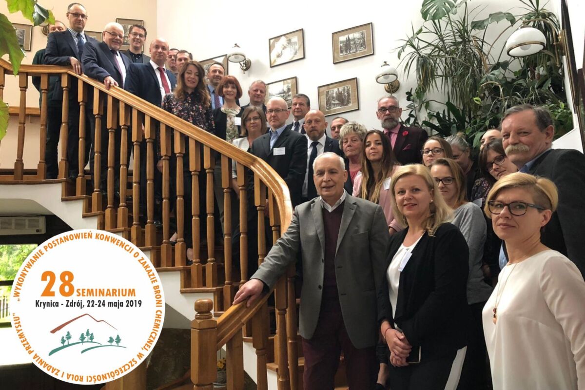 2019.05.27 Grafika do wpisu XXVIII seminarium Wykonywanie postanowień Konwencji o zakazie broni chemicznej…