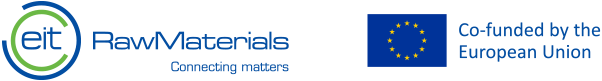 Logo EIT Raw Materials oraz flaga UE