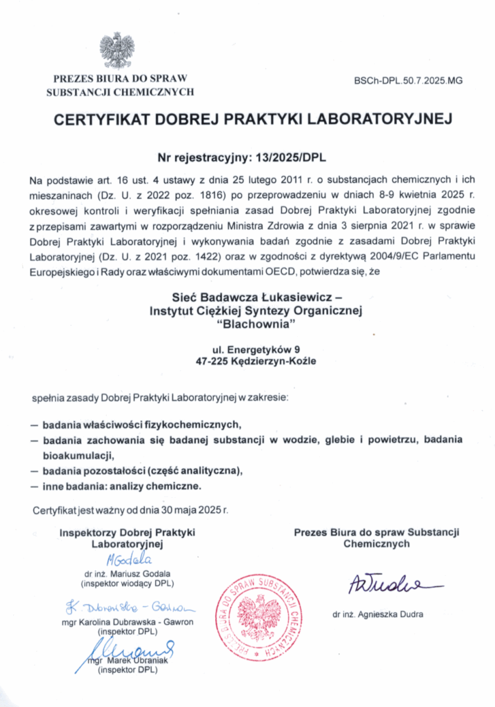 Certyfikat DPL