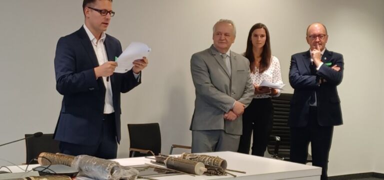Od lew. Grzegorz Malinowski. Bogdan Kępka. Aleksandra Kołecka. Janusz Igras