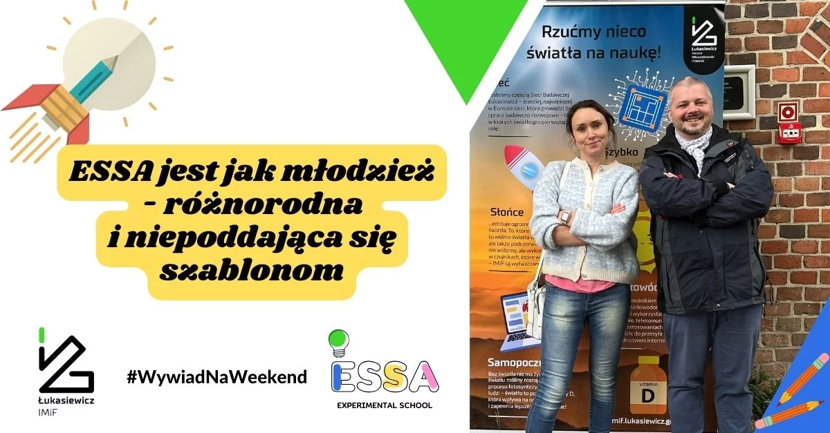 plakat z tekstem essa jest jak młodzież - różnorodna i nie poddająca się szablonom